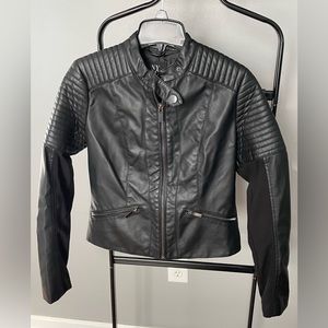 Black moto jacket